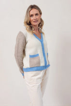 Load image into Gallery viewer, See Saw - Spliced Moss Stitch Cardi - Powder Blue
