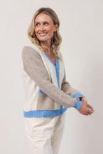 Load image into Gallery viewer, See Saw - Spliced Moss Stitch Cardi - Powder Blue
