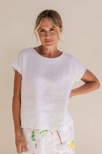 Load image into Gallery viewer, See Saw - Linen Cap Sleeve Button Top
