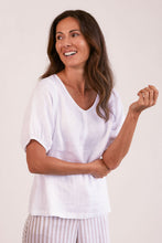 Load image into Gallery viewer, See Saw - Linen V Neck Swing Top
