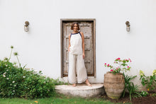 Load image into Gallery viewer, See Saw - Boatneck Tank - Natural/Navy
