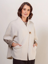 Load image into Gallery viewer, See Saw - Cream Boiled Wool Cape

