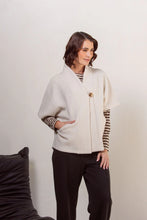 Load image into Gallery viewer, See Saw - Cream Boiled Wool Cape
