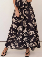 Load image into Gallery viewer, See Saw - 100% Cotton Wide Leg Pant - Leaf Print
