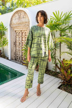 Load image into Gallery viewer, See Saw - Linen 7/8 Flat Front Pants - Tokyo Streets
