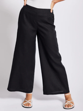 Load image into Gallery viewer, See Saw - Linen Palazzo Pant - Black
