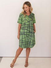 Load image into Gallery viewer, See Saw - Linen Soft Dress - Tokyo Streets
