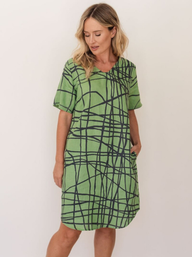 See Saw - Linen Soft Dress - Tokyo Street