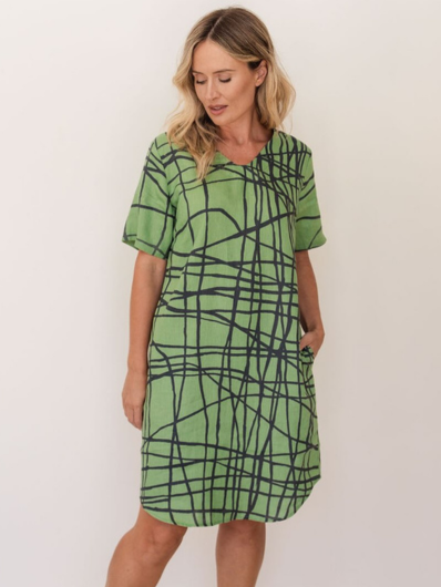 See Saw - Linen Soft Dress - Tokyo Street