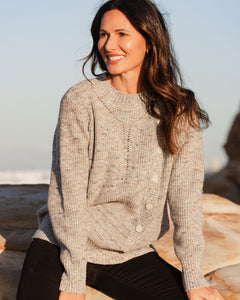 See Saw - Oatmeal Speckle Sweater
