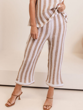 Load image into Gallery viewer, See Saw - Twisted Culotte Pant - Bronze Stripe
