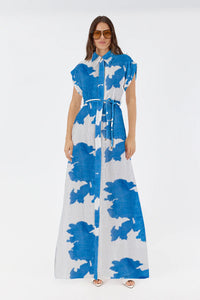 Sofia Irina - Leanne Shirt Dress - Blue Floral