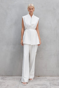 Sofia Irina - Vivien High Waisted Pants - White