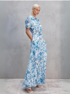 Sofia Irina - Aly Shirt Dress - Blue Floral