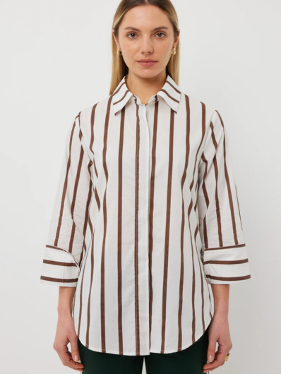Tuesday - Mark Shirt - Choc Stripe