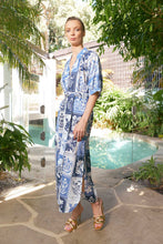 Load image into Gallery viewer, The Dreamer Label - Taylor Botanical Ankle Dress - Denim
