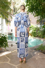Load image into Gallery viewer, The Dreamer Label - Taylor Botanical Ankle Dress - Denim

