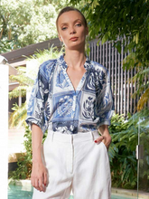 Load image into Gallery viewer, The Dreamer Label - Taylor Botanical Blouse - Denim
