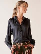 Load image into Gallery viewer, The Dreamer Label - Dara Silk Blouse - Midnight
