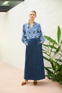 The Dreamer Label - Skye Bird Blouse - Blue