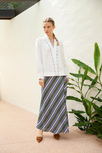 The Dreamer Label - Skye Linen Blouse - White