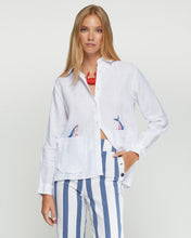 Load image into Gallery viewer, Vilagallo - Ruffle White Embroidered Jacket
