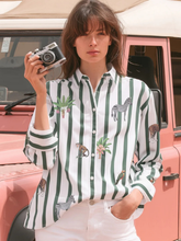 Load image into Gallery viewer, Vilagallo - Isa Green Stripes Shirt
