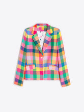 Load image into Gallery viewer, Vilagallo - Natalia Multicolour Gingham Jacket
