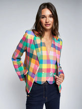 Load image into Gallery viewer, Vilagallo - Natalia Multicolour Gingham Jacket
