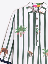 Load image into Gallery viewer, Vilagallo - Tyanna Green Stripes Dress
