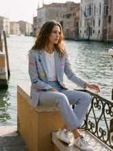 Load image into Gallery viewer, Vilagallo - Hannah Embroidered Stripe Jacket
