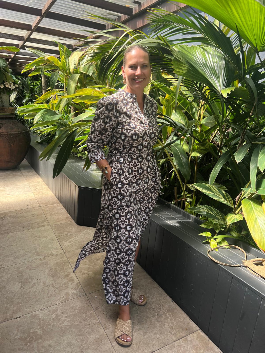 Lola - Mary Star Latte Maxi Cotton Dress