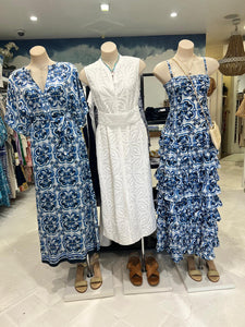 Lola - Norman Marg Navy Silk Maxi