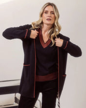 Load image into Gallery viewer, See Saw - Trim Detail Cardi - Black
