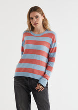 Load image into Gallery viewer, Zaket &amp; Plover - Block Stripe Crew - Powder
