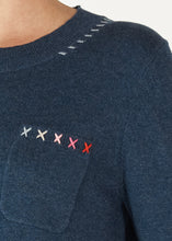 Load image into Gallery viewer, Zaket &amp; Plover - Handwork Curve Jumper - Denim

