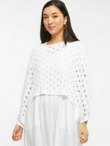 Zaket & Plover - Holey Shrug - White