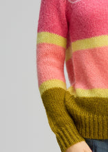 Load image into Gallery viewer, Zaket &amp; Plover - Kid Mohair Lines Crew - Neon Sorbet
