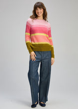 Load image into Gallery viewer, Zaket &amp; Plover - Kid Mohair Lines Crew - Neon Sorbet
