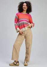 Load image into Gallery viewer, Zaket &amp; Plover - Stripe Pop Jumper - Amaranth
