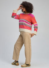 Load image into Gallery viewer, Zaket &amp; Plover - Stripe Pop Jumper - Amaranth
