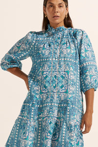 Zoe Kratzmann - Beacon Dress - Sapphire Tile
