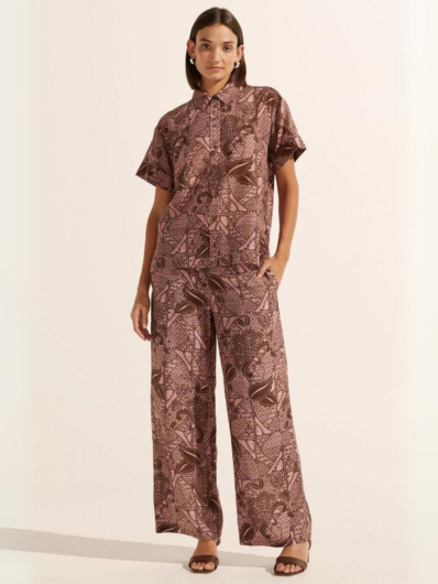 Zoe Kratzmann - Breeze Pant - Cacao Batik