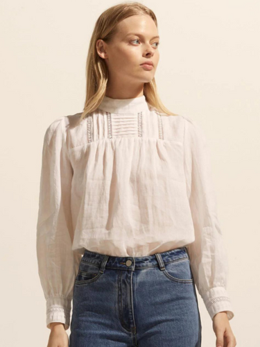 Zoe Kratzmann - Faze Top - Porcelain