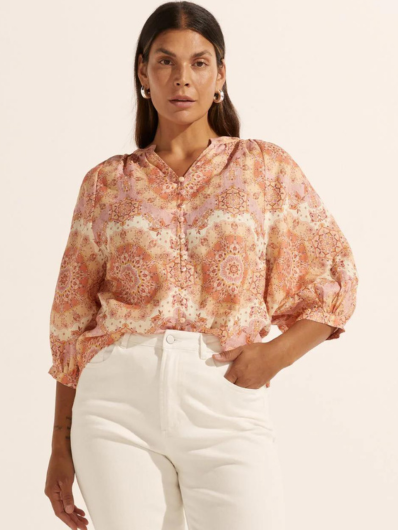 Zoe Kratzmann - Hanker Top - Sunset Mosaic