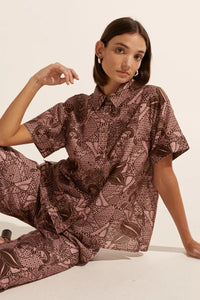 Zoe Kratzmann - Jaunt Top - Cacao Batik