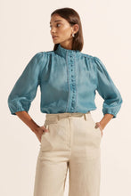 Load image into Gallery viewer, Zoe Kratzmann - Ramie Outlook Top - Seablue
