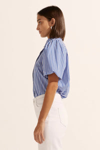 Zoe Kratzmann - Perch Top - Pacific Stripe