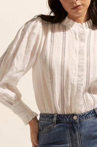 Zoe Kratzmann - Swoon Top - Porcelain