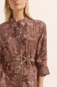 Zoe Kratzmann - Pinpoint Dress - Cacao Batik